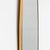 Gold Large Mid-Century Modern Italian Brass Wall Mirror by Gio Ponti, 1950s For Sale - Image 8 of 10