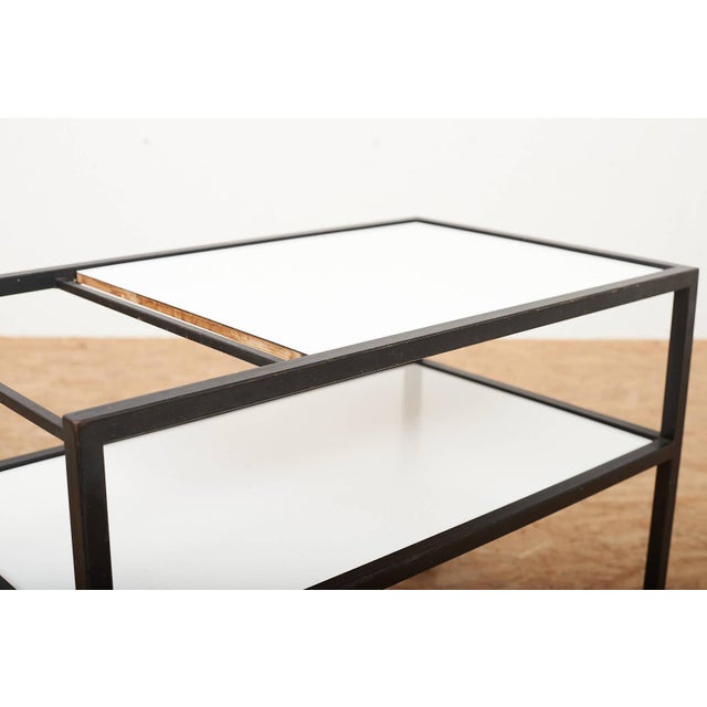 Black Vintage Bar Trolley by August Halder, 1959 For Sale - Image 8 of 13