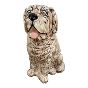 Vintage Ceramic Hand Crafted Life Size Dog