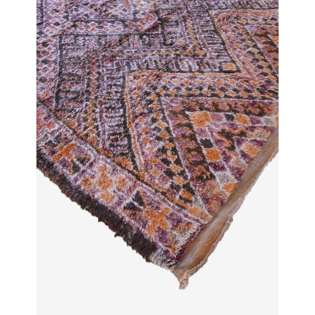 1980s Moroccan Beni MGuild Rug - 13.7 X 6.4 Ft For Sale - Image 9 of 12