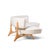 Brown Vladimir Kagan Mid Century Tiger Maple Floating Curve Sofa For Sale - Image 8 of 10