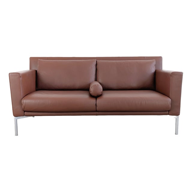 Two-Seater Jason Sofa in Leather by Walter Knoll For Sale