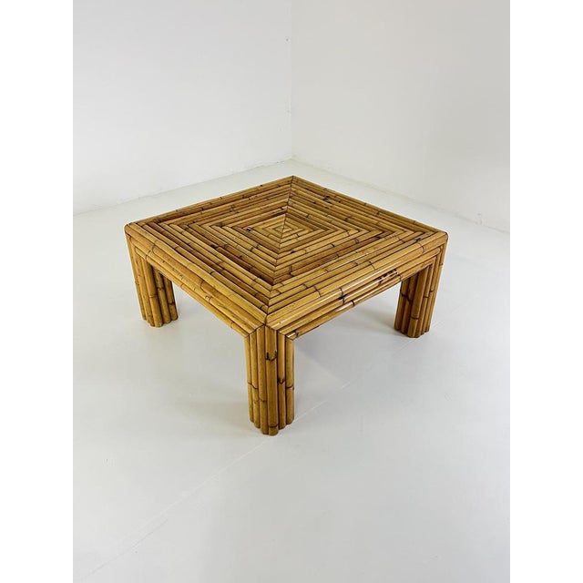 Bamboo Coffee Table in the style of Vivai del Sud, Italy, 1960s For Sale - Image 15 of 18