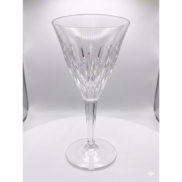 Art Deco 1940, Royal Leerdam "Contessa" Crystal Claret Glasses - Set of 8 For Sale - Image 3 of 9