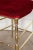 Hollywood Regency Pair of 1960s Italian Brass Chiavari Side Chairs With Red Velvet Seats For Sale - Image 3 of 12
