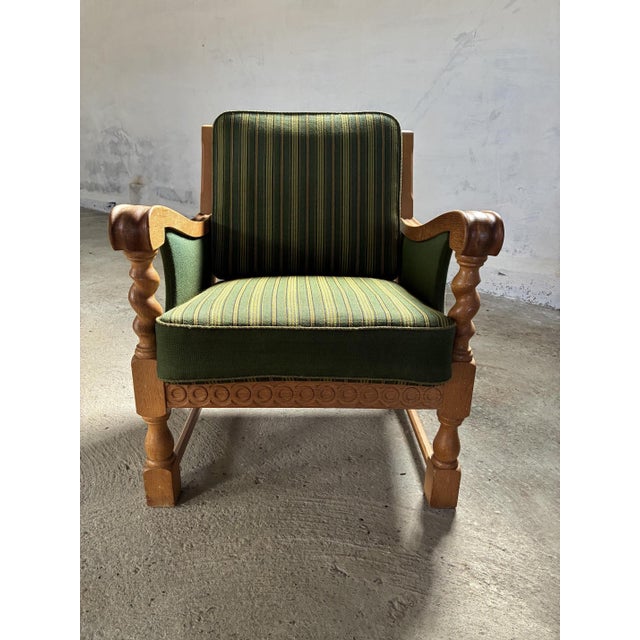 Danish Lounge Chair in style of Kjærnulf, 1960s For Sale - Image 9 of 12