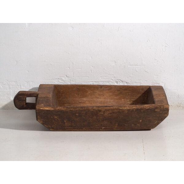 Rustic Antique Carved Wooden Trough For Sale - Image 3 of 7