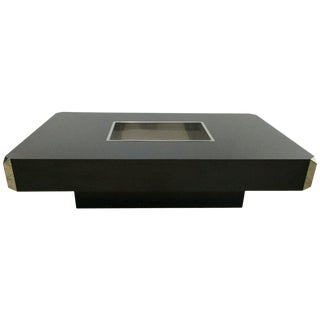 Willy Rizzo "Alveo" Coffee, Cocktail Table With Dry Bar by Mario Sabot For Sale