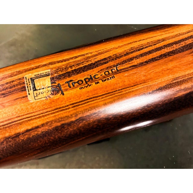 Sculptural Brazilian Rosewood Decorative Tray by Tropic Art, 1960s For Sale - Image 4 of 12