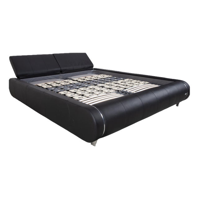 Joop! Swing Leather Bed Black Double Bed For Sale