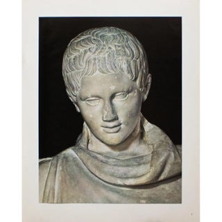 "Head of Marble Statue of a Young Athlete Resting", Original 1940s Swiss Photogravure For Sale