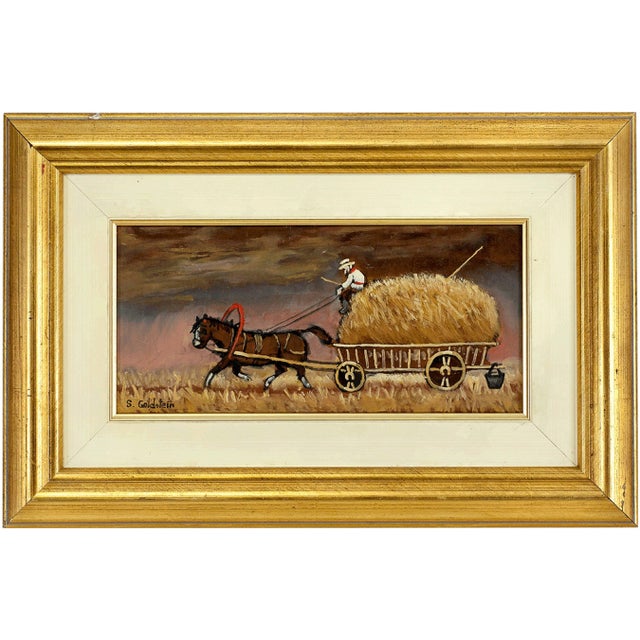 Shmuel Goldstein, Shtetl Farmer at the End of a Long Day For Sale