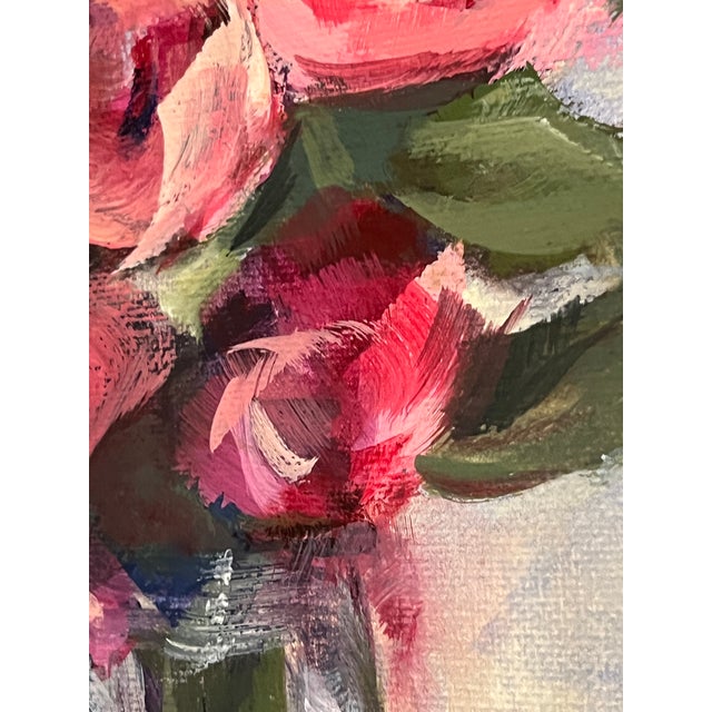 Contemporary Impressionist Style Floral Still Life Painting, Signed For Sale In Sacramento - Image 6 of 10
