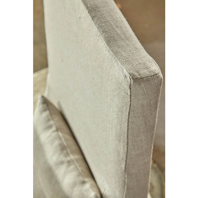 Contemporary Colette Linen Slipcover Dining Chairs, Set of 2 For Sale - Image 3 of 13