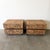 John Stuart Pair of Mid Century Modern Cork Nightstands Vintage 1970s Bedside Tables For Sale - Image 4 of 10