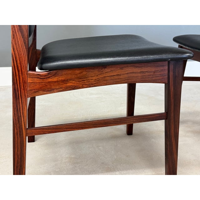 1960s Danish Modern Rosewood Dining Chairs - Set of 6 For Sale In Boston - Image 6 of 6