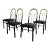 1990’s Art Deco Revival Hollywood Regency Dining Chairs - Set of 4 For Sale