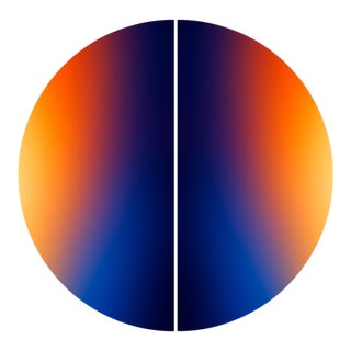 Contemporary Abstract Archival Pigment Print on Chromajet Metallic Pearl Face-Mounted 3mm Matte Plexiglas "Linger # 202602" by Paul Snell For Sale