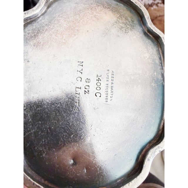 1920s Vintage Silver Plated New York Central Railroad Sugar Bowl For Sale - Image 5 of 6