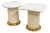 Enrique Garcia Acrylic and Gilt Brass Side Table - A Pair For Sale