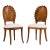 Venetian Grotto Hollywood Regency Style Scalloped Shell Back Dining Chairs - Pair For Sale