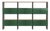 Flexor Green Polished-Lacquered Wood and Aluminum Bookshelf by Robert Stadler For Sale