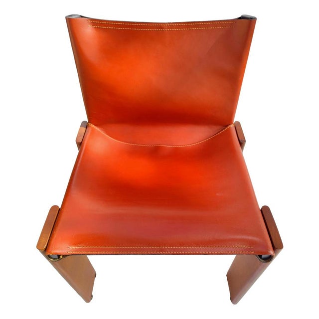Mid-Century Modern Monk Chairs by Scarpa for Molteni, 1970, Set of 6 For Sale - Image 3 of 12