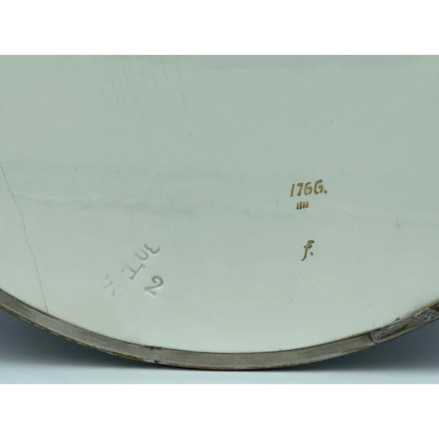 1940s German Art Deco Ceramic Round Serving Tray, 1940s For Sale - Image 5 of 8