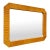 Large Modern Faux Bamboo Wall Mirror For Sale