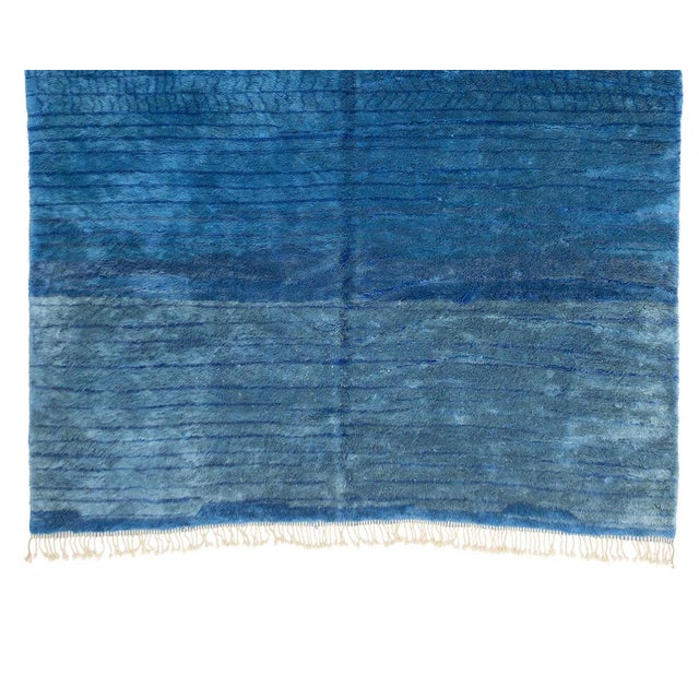 Contemporary Hand-Knotted Wool Rug by Azele Studio For Sale - Image 3 of 9
