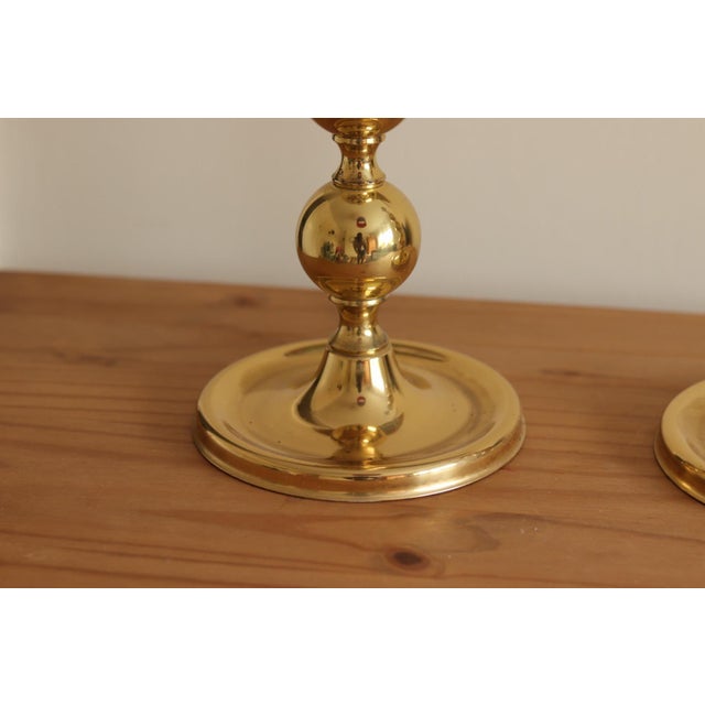 Brass Bobbin Table Lamp, 1970s, Set of 2 For Sale - Image 10 of 18