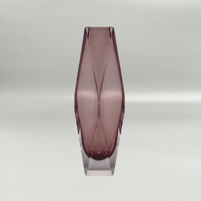 Mid-Century Modern Vintage Sommerso Murano Glass Vase by Flavio Poli, 1960s For Sale - Image 3 of 9