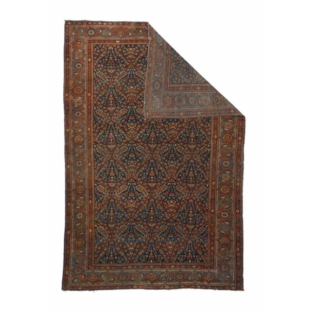 Antique Malayer Rug 4'4'' x 6'6'' For Sale - Image 4 of 11
