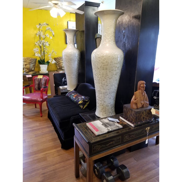 Oversized Contemporary 4 5 Crystalline Vases A Pair Chairish