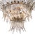 Gray Venetian Glass, Cristal’s Antico Leaf Chandelier by Barovier, Murano, Italy For Sale - Image 8 of 9