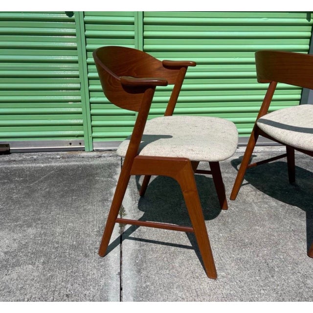 Kai Kristiansen for Korup Stolefabrik, Denmark, Model 32 Teak Chairs, a Pair For Sale - Image 10 of 12