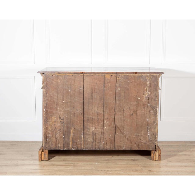 Wood 17th-Century Central Italian Walnut Commode with Maple Inlay For Sale - Image 7 of 8