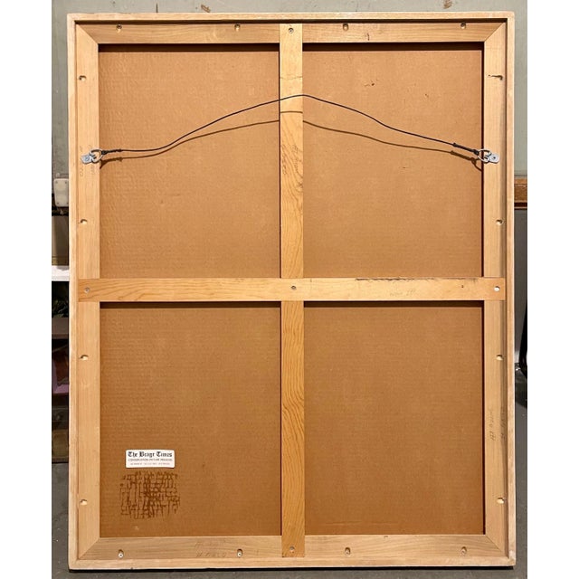 Paper Michael Hafftka Figurative Neo Expressionist Oil Pastel Painting The Wave, 1984-1985 For Sale - Image 7 of 9