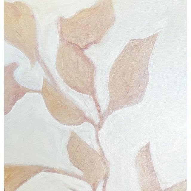 2020s Original Framed Acrylic Botanical Painting Organic Boho Art Floral Wall Art by Tatiana Duperault For Sale - Image 5 of 5