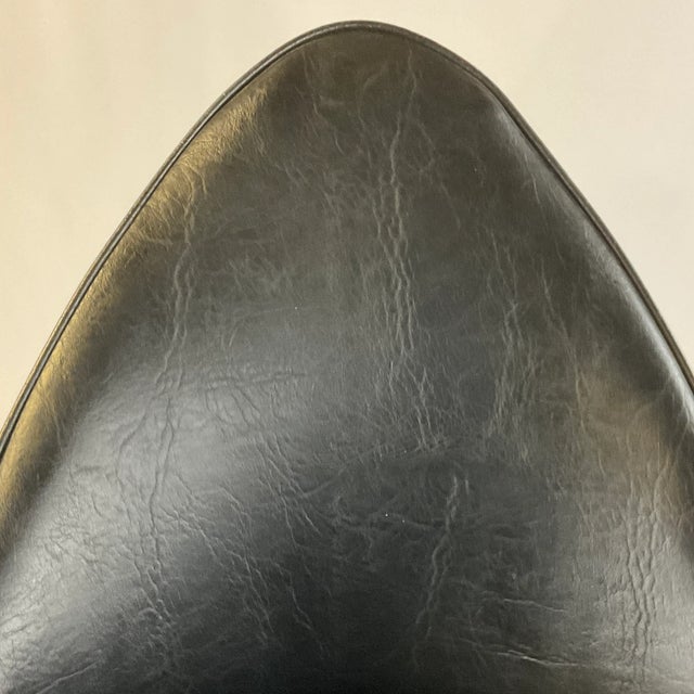 1960s Wrought Iron & Black Leatherette Daystrom Barstools - Set of 4. For Sale - Image 12 of 13