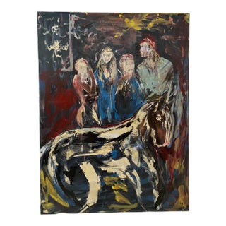 Abstract Mixed Media Painting by Jay Luiz For Sale