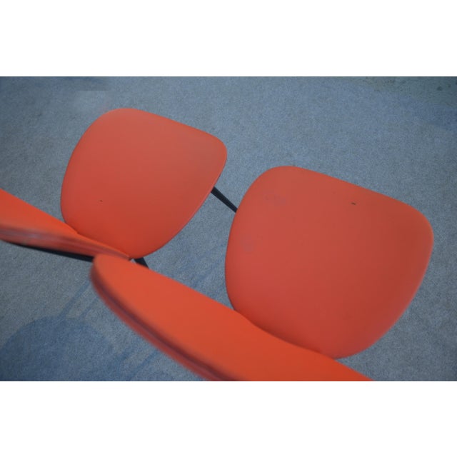 Mid-Century Modern Set of Red Skai Chairs, 1960s For Sale - Image 3 of 18