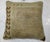 Minimalist Beige Brown Vintage Turkish Oushak Rug Pillow For Sale - Image 4 of 5