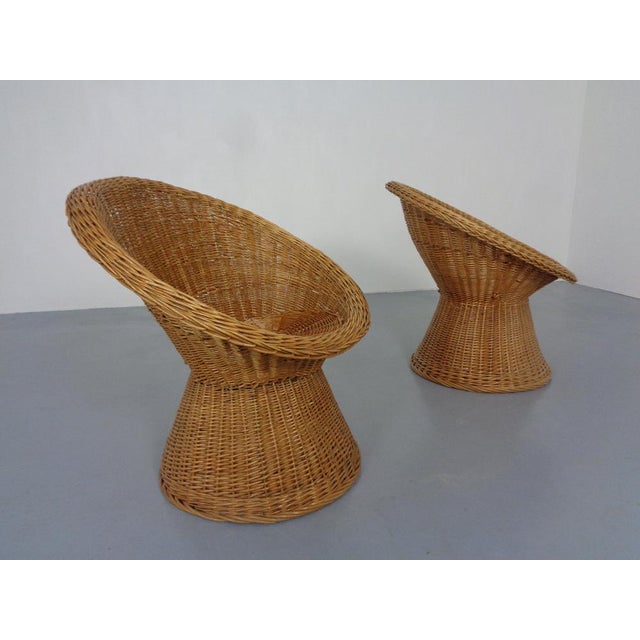 French Bamboo Chairs & Table, 1950s, Set of 3 For Sale - Image 11 of 18