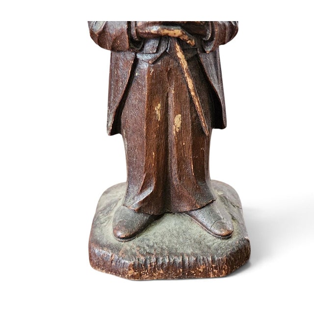 Traditional 1940s Syracuse Ornamental Co Syroco Woodlite "Old Codger" Corkscrew Figurine For Sale - Image 3 of 7