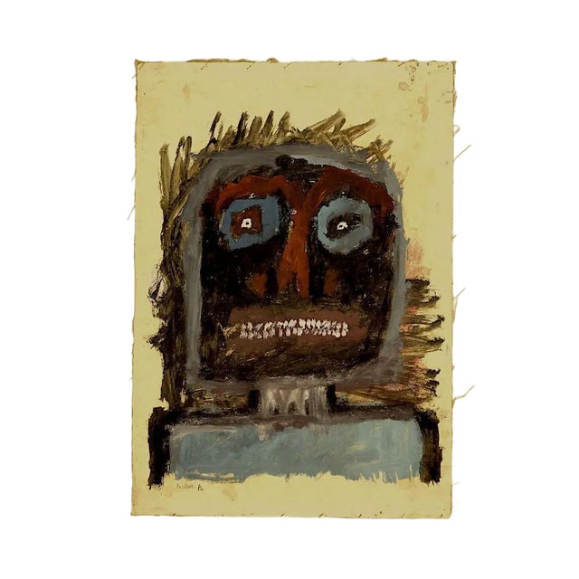 Sergio Barletta, Scared, Mixed Media, 1960s For Sale