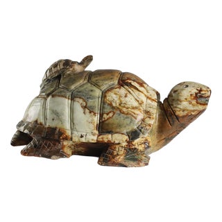 Hard Stone Turtle Sculpture For Sale