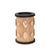 Crafted with intricate detailing, this candle holder and its rich wooden finish and matte black details it complements any...