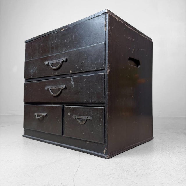 Haribako Taisho Meiji Era Sewing Box, Japan For Sale - Image 11 of 13