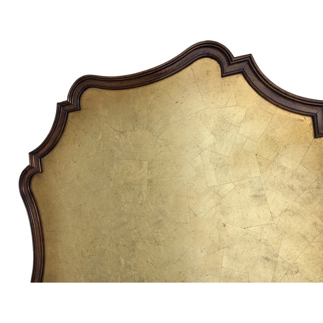 Vintage Faux Bamboo Coffee Table Gold Leaf Italian Regency For Sale - Image 11 of 15